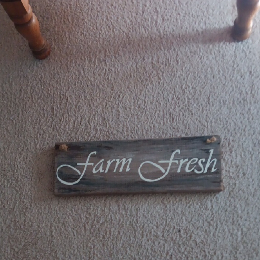 Rustic Farm Fresh Wooden Sign